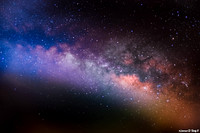 Milky Way photo taken from the Sanibel Causeway in Florida.  Photos are stacked.  Great colors!