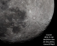 The moon is one of my favorite objects to shoot.  This photo has exceptional detail.