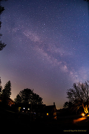 I woke up at 4AM and realized what time of year it was.  Went outside and I could see the Milky Way.